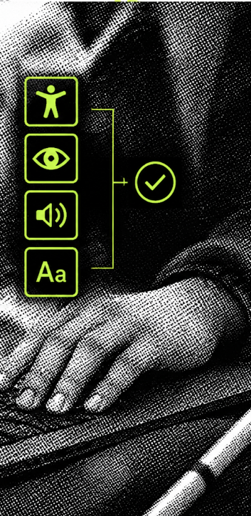 Diagrama de agentes de IA conectados a bases de conocimiento, en blanco y negro con textura granulada